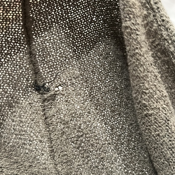 Sparrow Anthro Olive Green woven a line essential basic 3/4 sleeve top medium - Picture 9 of 10